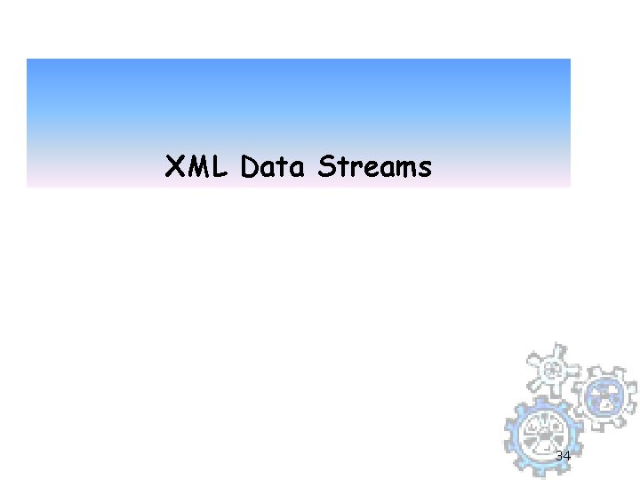 XML Data Streams 34 