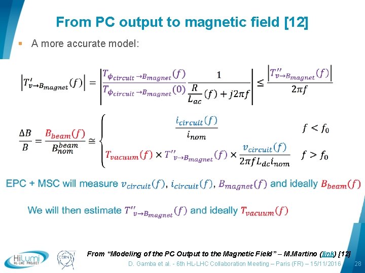 From PC output to magnetic field [12] § A more accurate model: logo area