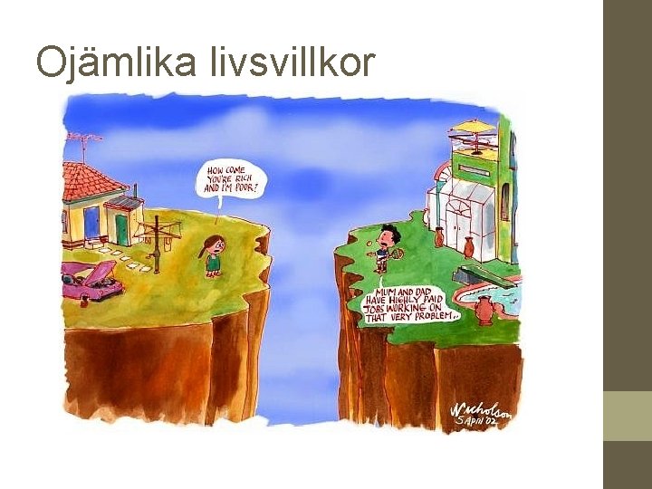 Ojämlika livsvillkor 