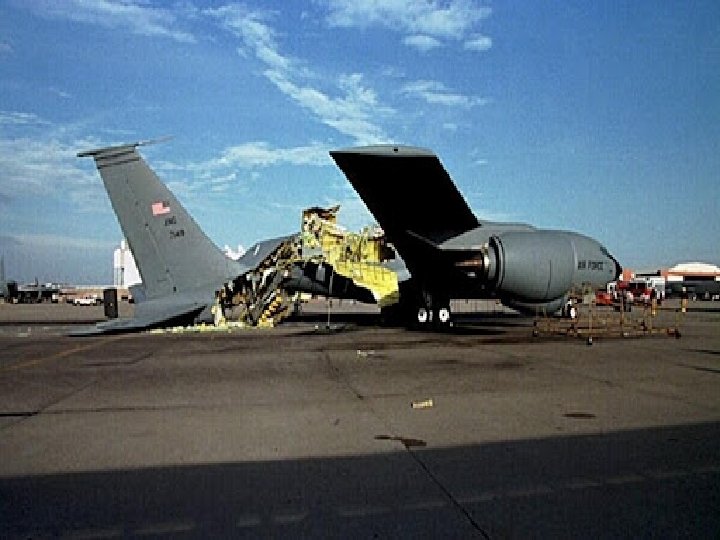 A KC-135 aircraft was being pressurized at ground level. The outflow valves which are