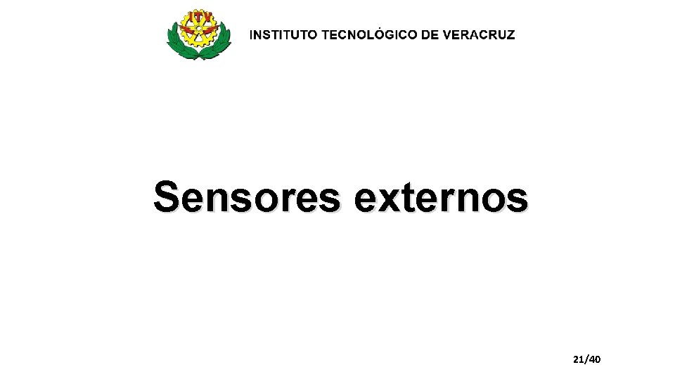 Sensores externos 21/40 