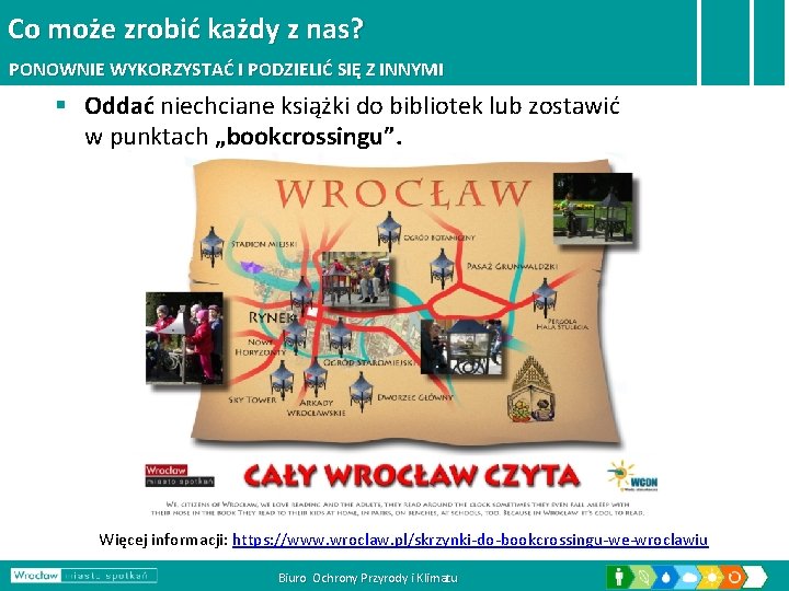 Co może zrobić każdy z nas? PONOWNIE WYKORZYSTAĆ I PODZIELIĆ SIĘ Z INNYMI §