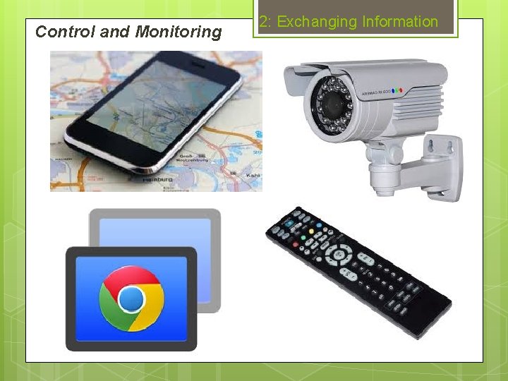 Control and Monitoring 2: Exchanging Information 