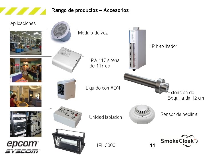 Rango de productos – Accesorios Aplicaciones Modulo de voz IP habilitador IPA 117 sirena