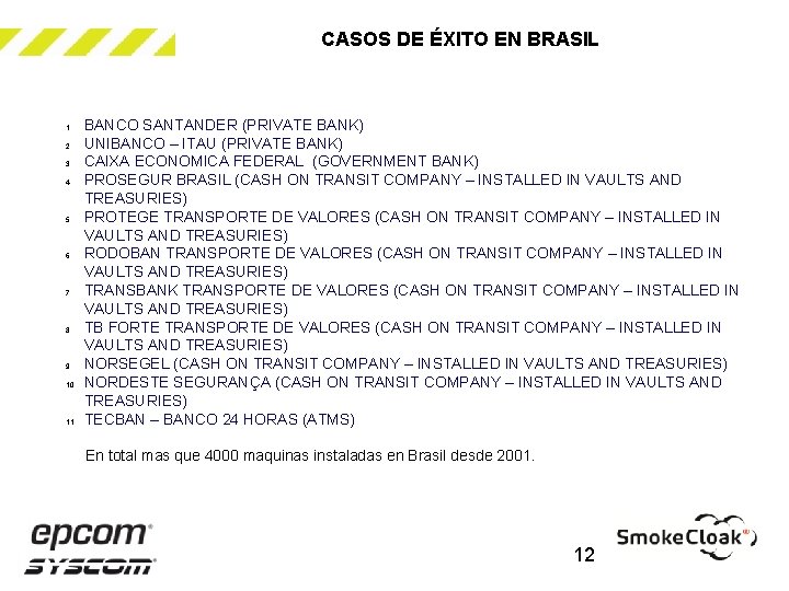 CASOS DE ÉXITO EN BRASIL 1. 2. 3. 4. 5. 6. 7. 8. 9.