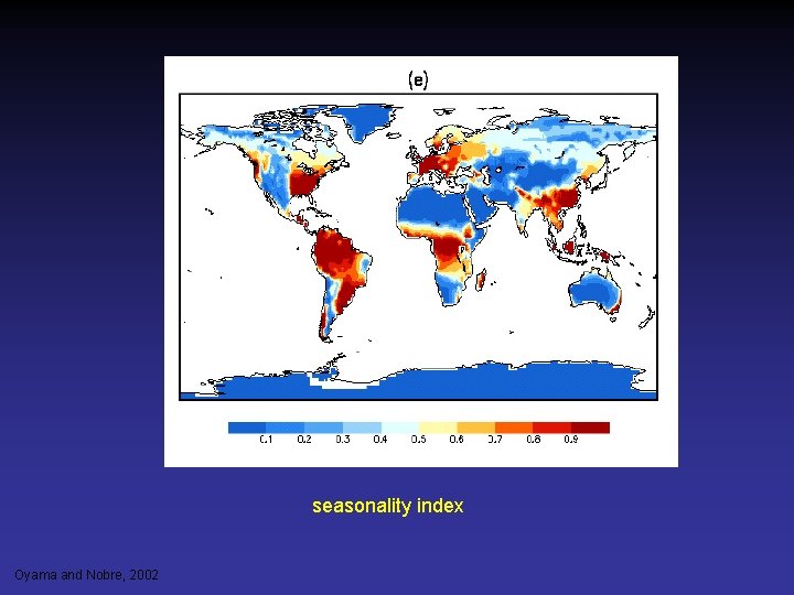 seasonality index Oyama and Nobre, 2002 