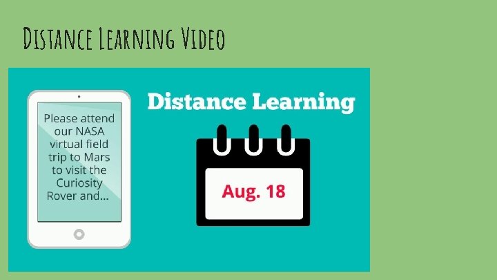 Distance Learning Video 