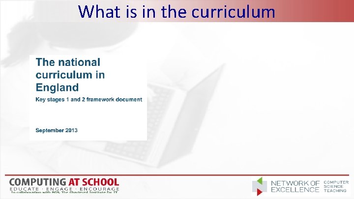 What is in the curriculum 