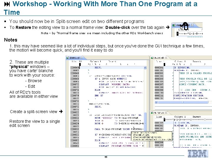  Workshop - Working With More Than One Program at a Time You should