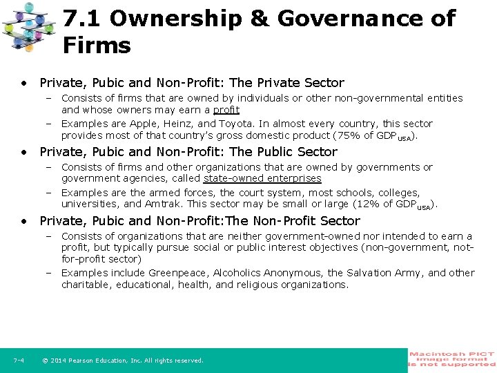 7. 1 Ownership & Governance of Firms • Private, Pubic and Non-Profit: The Private