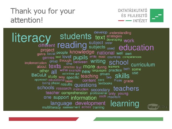 Thank you for your attention! Thank you for your attention!