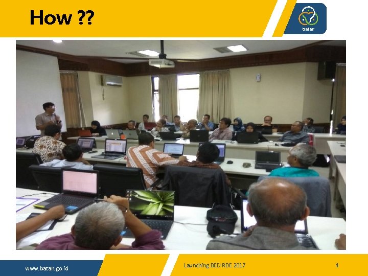 How ? ? www. batan. go. id Launching BED RDE 2017 4 