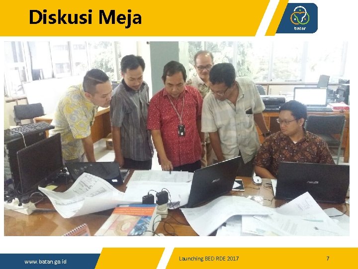 Diskusi Meja www. batan. go. id Launching BED RDE 2017 7 