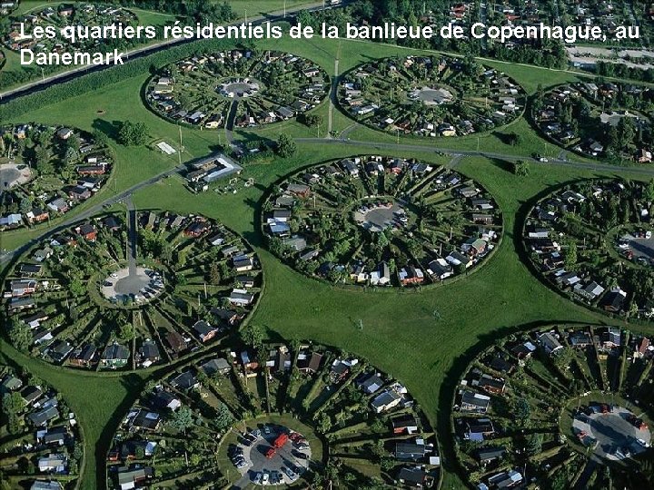 Les quartiers résidentiels de la banlieue de Copenhague, au Danemark 