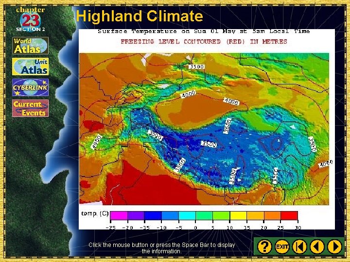 Highland Climate Click the mouse button or press the Space Bar to display the