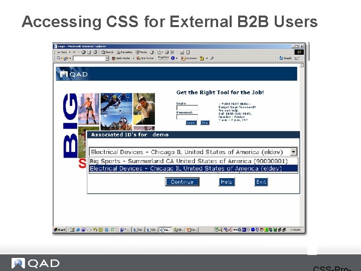 Accessing CSS for External B 2 B Users 