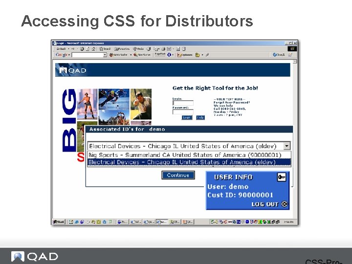 Accessing CSS for Distributors 