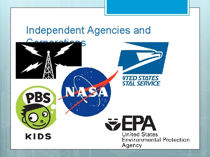 Independent Agencies and Corporations 