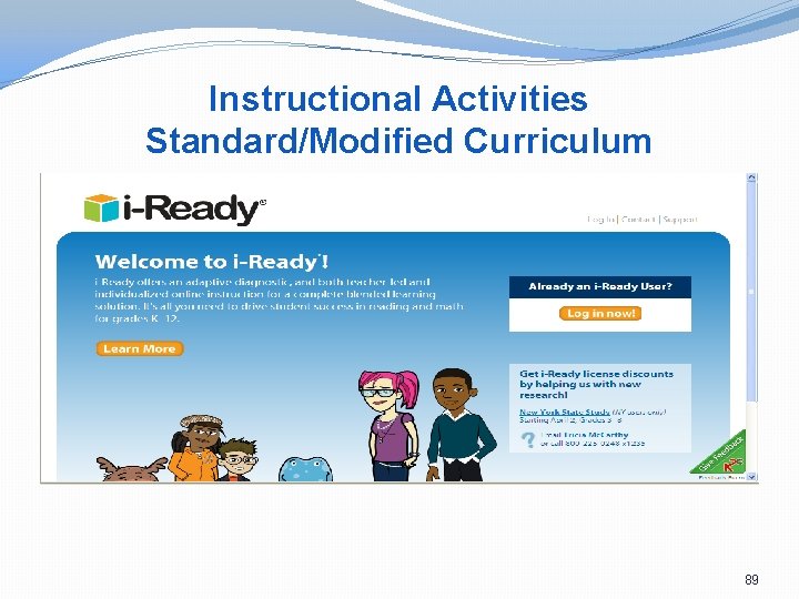 Instructional Activities Standard/Modified Curriculum 89 