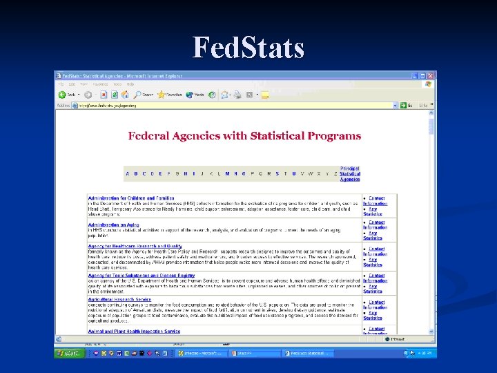 Fed. Stats 