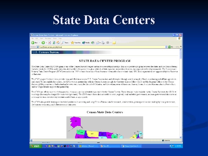 State Data Centers 