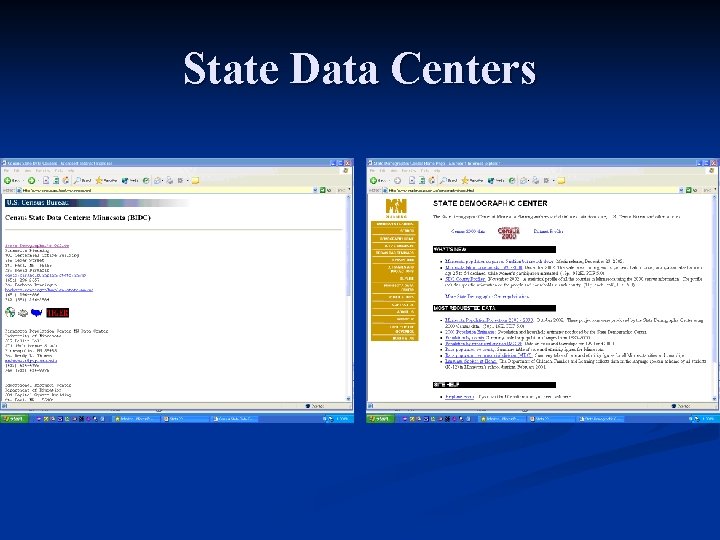 State Data Centers 