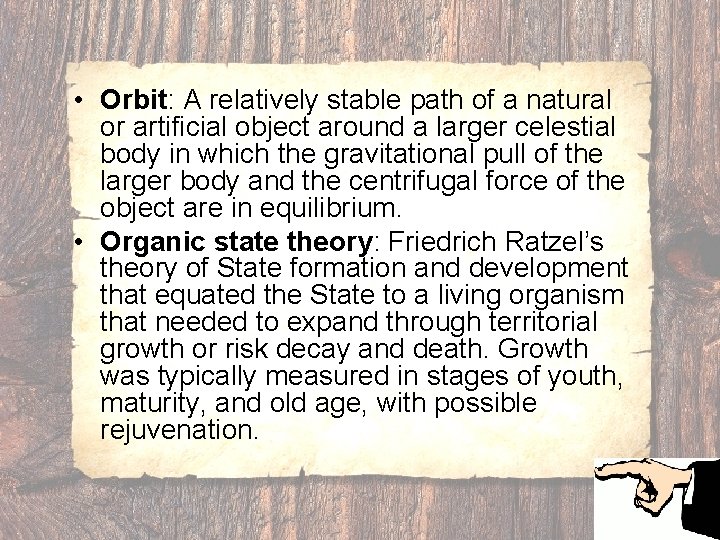  • Orbit: A relatively stable path of a natural or artificial object around