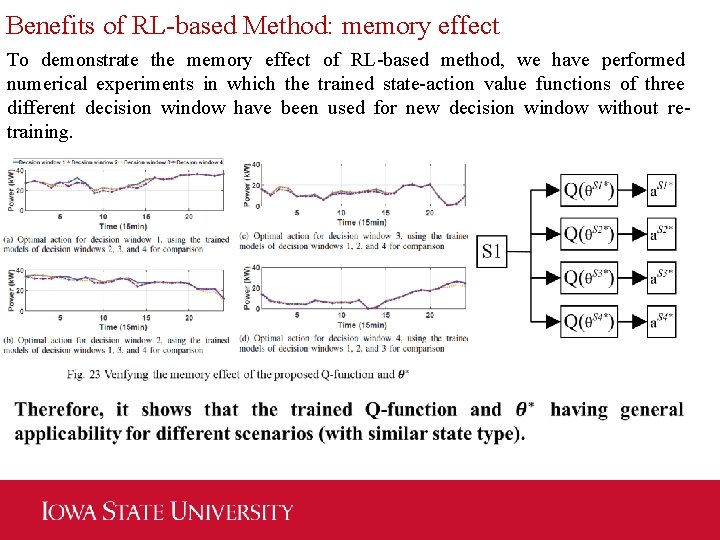 Benefits of RL-based Method: memory effect To demonstrate the memory effect of RL-based method,
