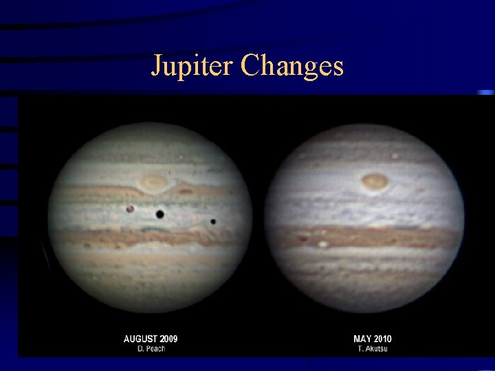 Jupiter Changes 