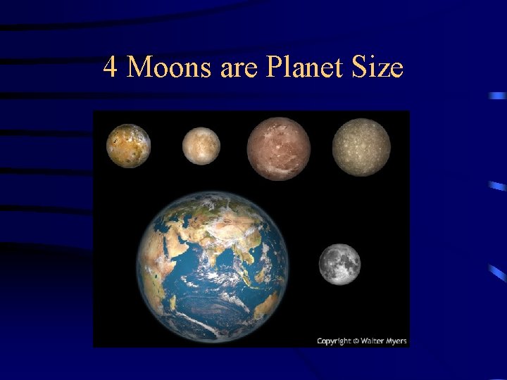 4 Moons are Planet Size 