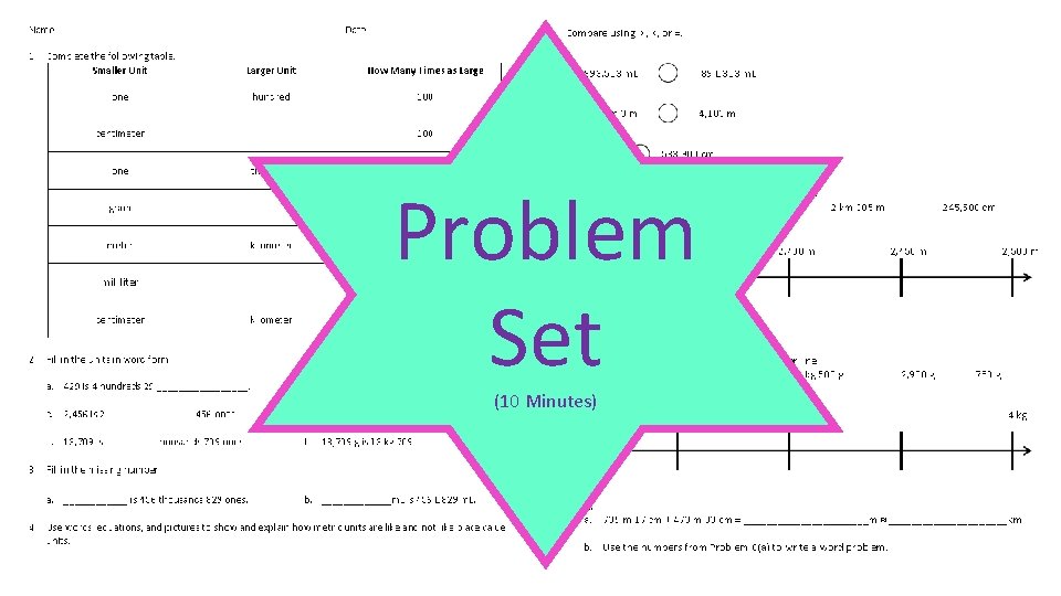 Problem Set (10 Minutes) 