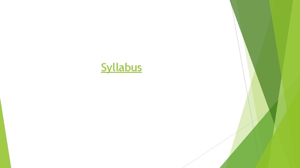 Syllabus 