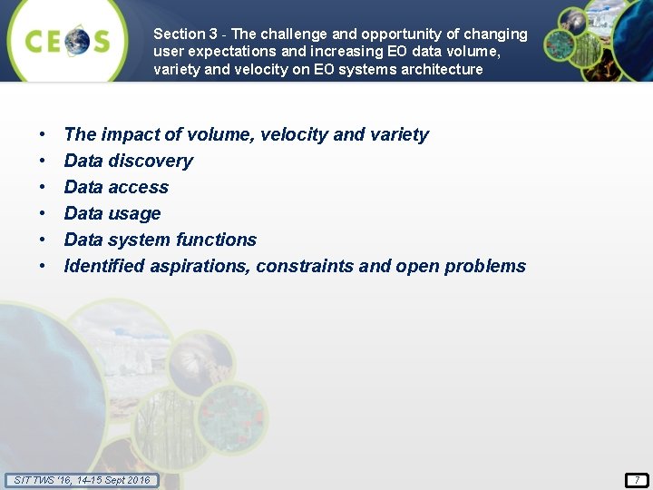 Section 3 - The challenge and opportunity of changing user expectations and increasing EO