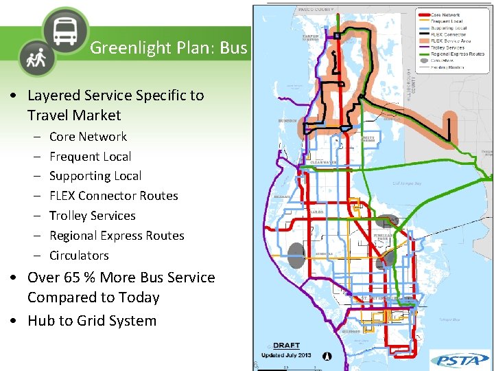 Greenlight Plan: Bus • Layered Service Specific to Travel Market – – – –