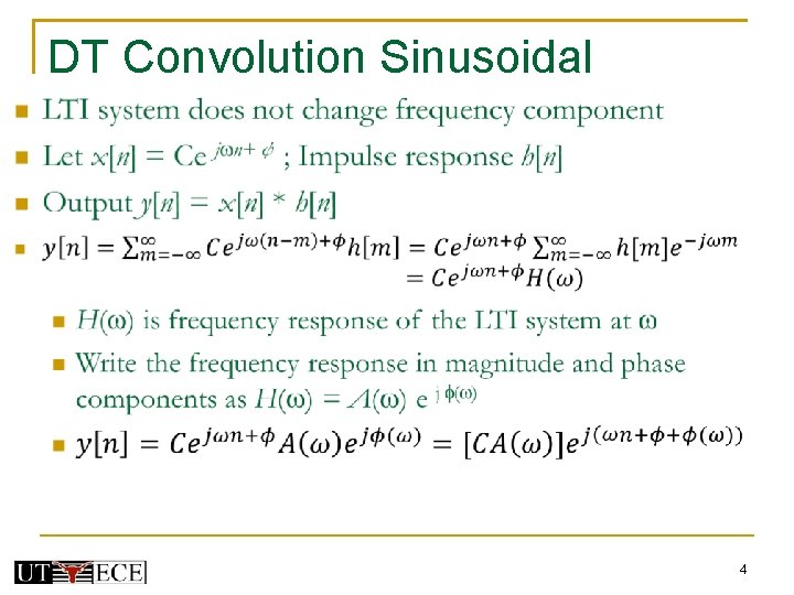DT Convolution Sinusoidal Response 4 DT Convolution Sinusoidal Response 4