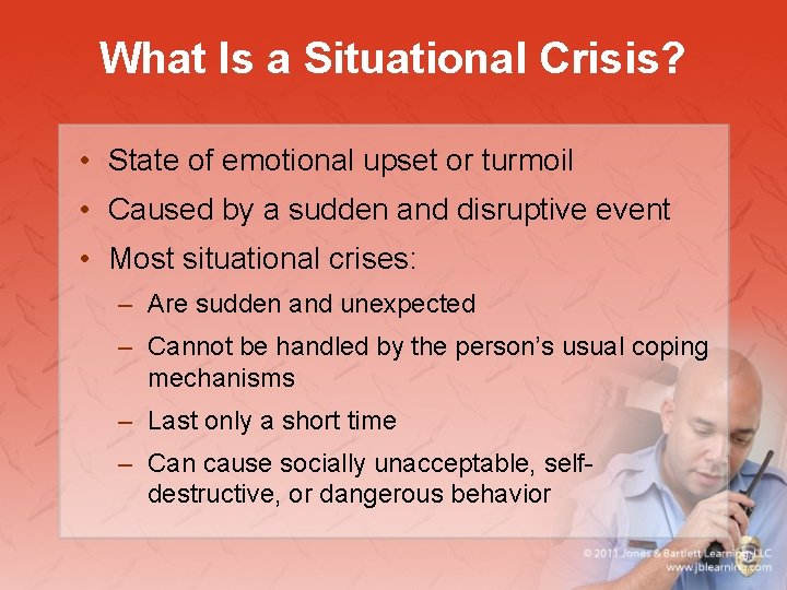 Chapter 11 Behavioral Emergencies National EMS Education Standard