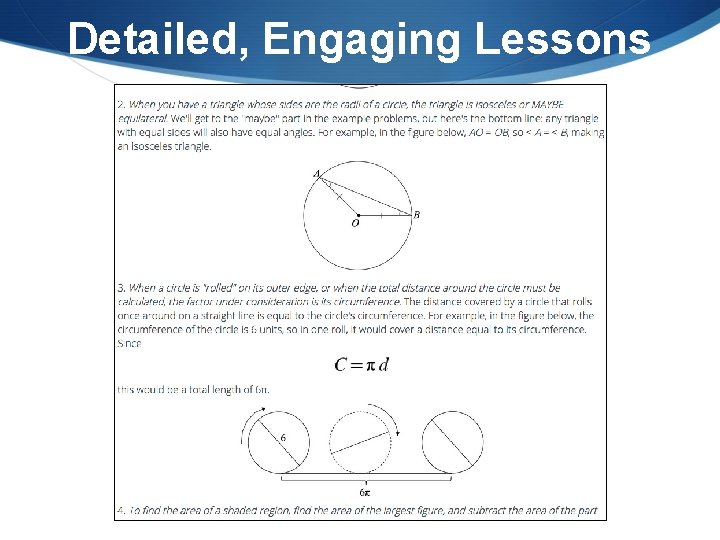 Detailed, Engaging Lessons 