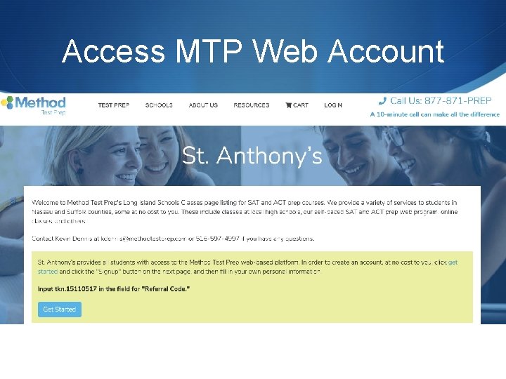 Access MTP Web Account 