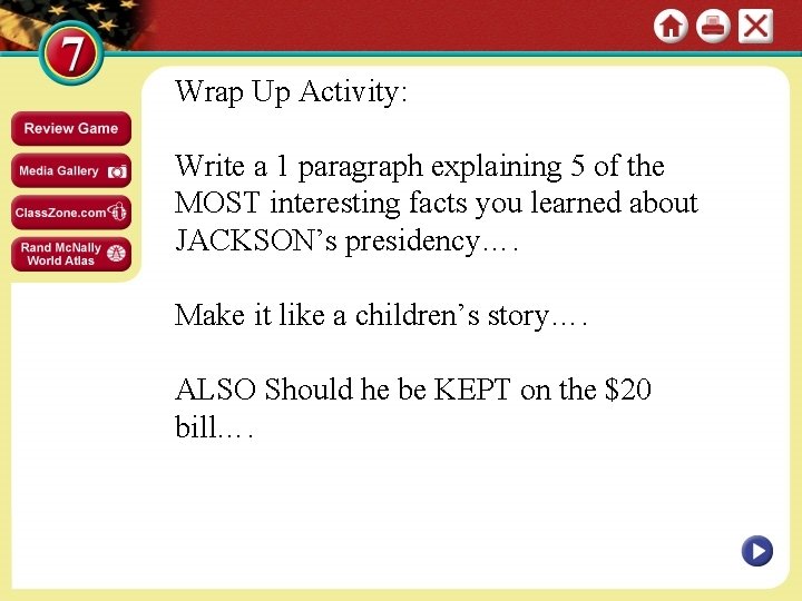 Wrap Up Activity: Write a 1 paragraph explaining 5 of the MOST interesting facts