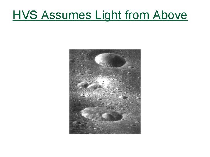HVS Assumes Light from Above 