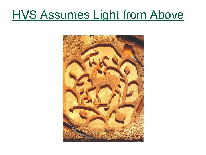 HVS Assumes Light from Above 