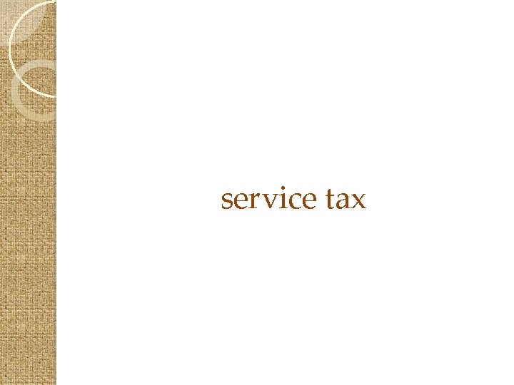 service tax 