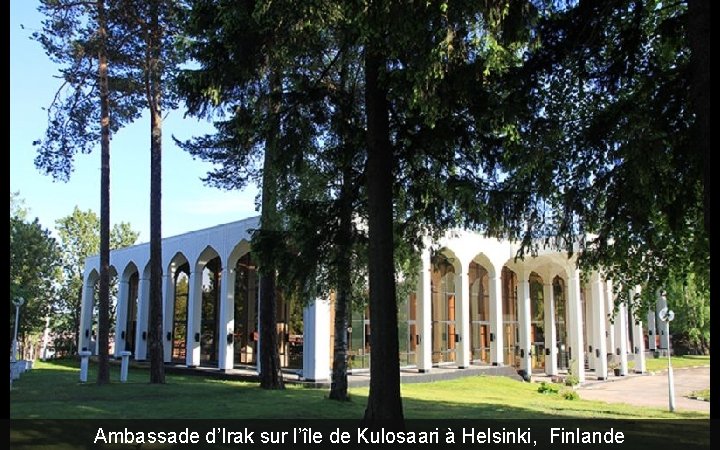 Ambassade d’Irak sur l’île de Kulosaari à Helsinki, Finlande 