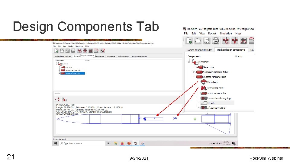 Design Components Tab 21 9/24/2021 Rock. Sim Webinar 