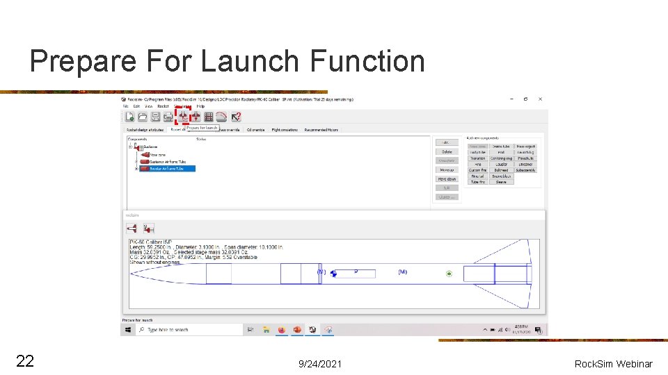 Prepare For Launch Function 22 9/24/2021 Rock. Sim Webinar 