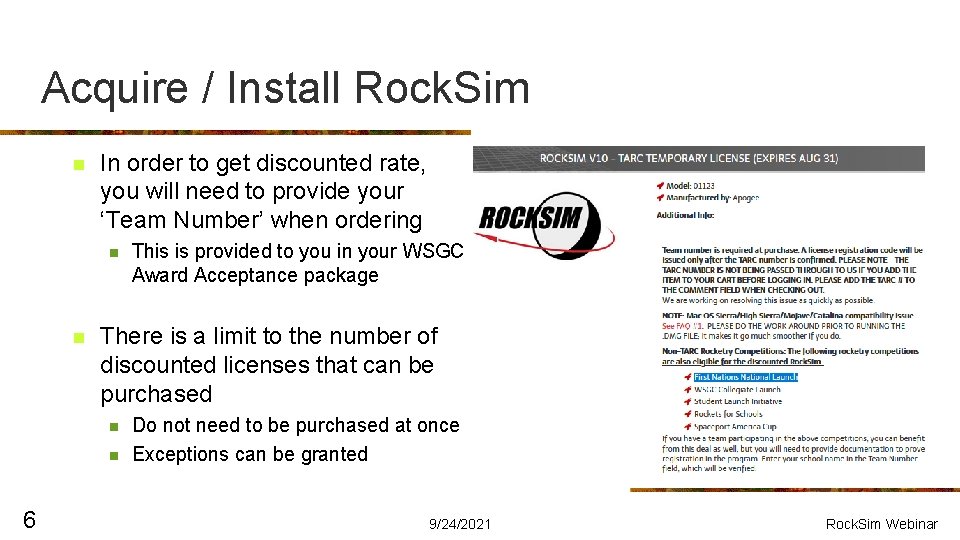 Acquire / Install Rock. Sim n In order to get discounted rate, you will