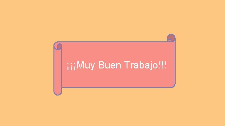 ¡¡¡Muy Buen Trabajo!!! 