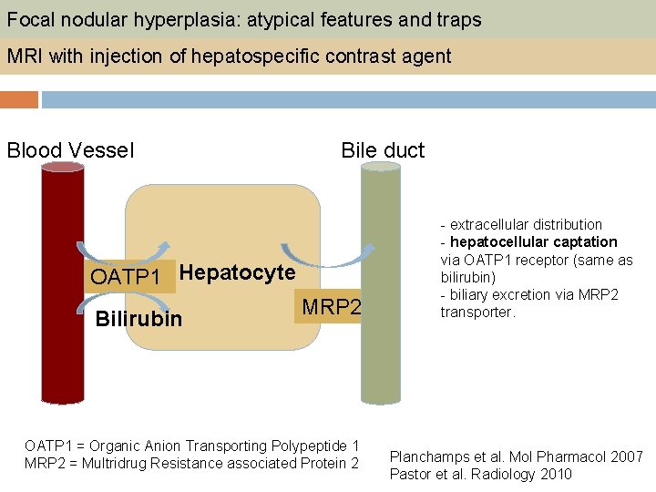 Focal nodular hyperplasia: atypical features and traps MRI with injection of hepatospecific contrast agent