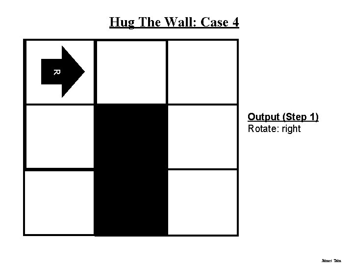 Hug The Wall: Case 4 R Output (Step 1) Rotate: right James Tam Hug The Wall: Case 4 R Output (Step 1) Rotate: right James Tam