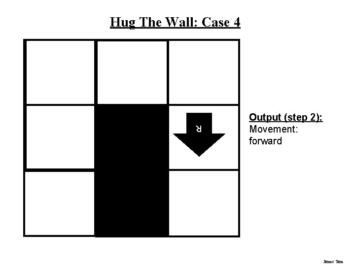 Hug The Wall: Case 4 Output (step 2): Movement: forward James Tam R Hug The Wall: Case 4 Output (step 2): Movement: forward James Tam R